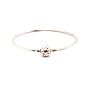 Pandora Essence Sterling Silver Bangle Bracelet 596000 17.8cm 7in